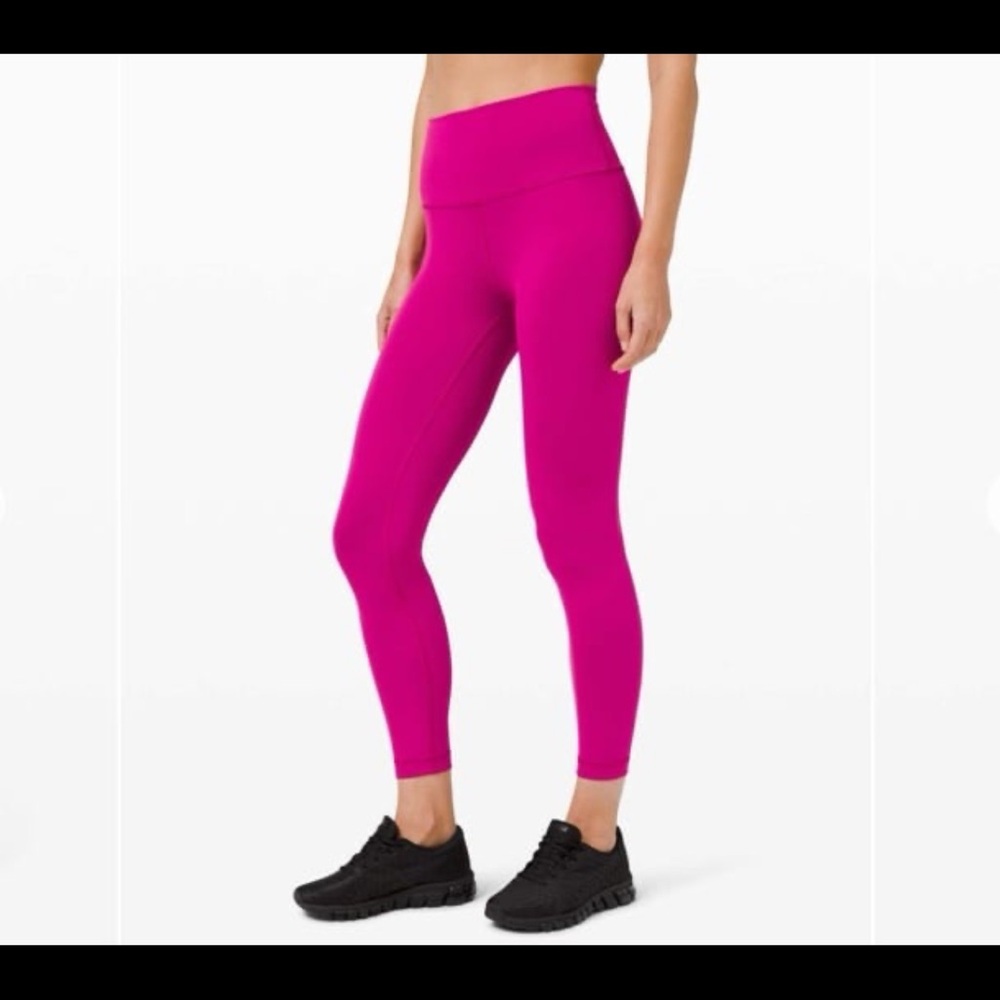 Lululemon Wunder Train High-Rise Tight 25" in Ripened Raspberry - Picture 2 of 8